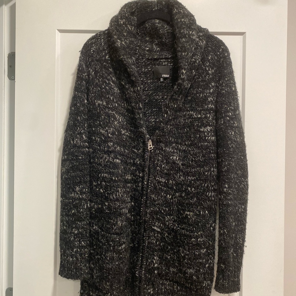 Aritzia Wilfred Free Wool Full Zip Cardigan Sweater Women’s Oversized XS